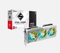 Vente en gros Nouvelle carte graphique de bureau MXM ASRock Radeon RX 9060 XT STEEL LEGEND 16 Go OC PCIe 5.0 avec ventilateur