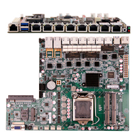 Placa Base Zeroone B150 para Mini PC de Escritorio, 9 LAN, 64G DDR4 RAM, 1151 RJ45, 1 Puerto PCIEX8, Puertos Firewall, 1Com