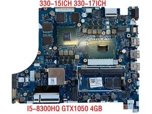 NM-B671 Motherboards For Lenovo 330-15ICH 330-17ICH Laptop Motherboard I5-8300H GTX1050 CPU And 4GB RAM FRU 5B20R46726