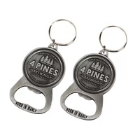 Porte-clés ouvre-bouteille en métal personnalisé, forme de logo personnalisée, porte-clés avec votre propre logo