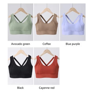 Sujetador deportivo antivibración de alta resistencia para mujer, chaleco ajustado para yoga, pilates, correr, fitness al aire libre, transpirable, sin costuras - Product Image 5