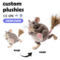 Peluche personnalisée OEM ODM Cochon Joyeux, Jouet en Peluche Animal de la Ferme Réaliste, Poupée Brodé Super Douce avec Logo Personnalisé pour Enfants, Cadeau Mascotte