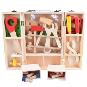 Offre Spéciale Cocina De Juguete De Madera semblant de jouer ensembles d'<span class=keywords><strong>outils</strong></span> jouets en bois <span class=keywords><strong>pour</strong></span> <span class=keywords><strong>enfant</strong></span> enfants jouets éducatifs boîte de couleur en bois 30 ensembles - Product Image 1