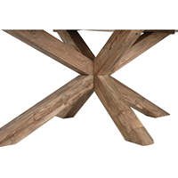 TABLE À MANGER OVALE EN TECK RECYCLÉ 220X120X78