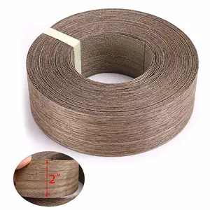 Pre-glued Walnut edge banding veneer used in plywood with wood veneer edge