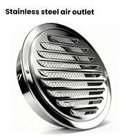 Grille de ventilation murale en acier inoxydable 304, sortie d'air, moustiquaire anti-insectes, étanche à la pluie, pour escalier extérieur, anti-corrosion, salle de bain
