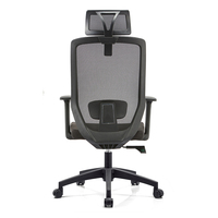 Chaise de bureau en maille plastique noir moderne de luxe de couleur noire chaise d'ordinateur maille siège chaise de bureau maille