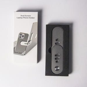 Support de téléphone <span class=keywords><strong>portable</strong></span>, Clip de montage latéral magnétique pour ordinateur <span class=keywords><strong>portable</strong></span>, support d'extension réglable en alliage d'aluminium pour moniteur d'ordinateur - Product Image 4