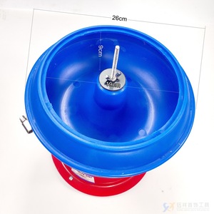 Petite machine à polir par vibration, diamètre 26 cm, pour la fabrication de bijoux, cuve de polissage ronde en plastique - Product Image 3