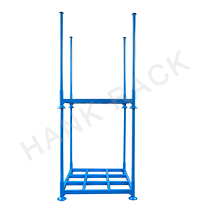 מדף אחסון למחסן מרכז לוגיסטי עם עמודים נשלפים, עיצוב מתכת מתקפל, מדפי אחסון עמידים למשטחים - Product Image 5