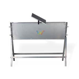 مقطورة تعمل بالطاقة الشمسية محمولة على لوحة سهم ليد مع حامل أصفر وامض دليل المرور لوحة السهم الضوئية - Product Image 2