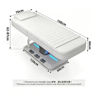 Table de massage chauffante de luxe pour spa, lit vibrant pour salon de beauté, chaise médicale, lit pour soins du visage et des cils, table de massage électrique