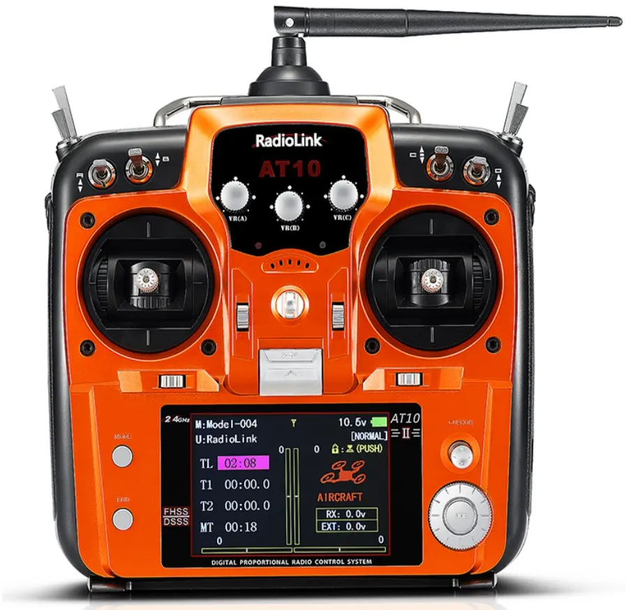 RadioLink AT10II 12 canaux 2.4ghz 4000m longue portée sans fil rc télécommande et récepteur pour RC voiture bateau avion Drones