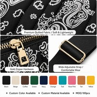 Nouveau Sac à Bandoulière Tendance Personnalisable en Nylon Imprimé Bandana, Sac à Main Matelassé Gonflé, Vente en Gros Usine