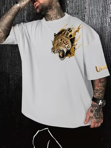 <span class=keywords><strong>T</strong></span>-<span class=keywords><strong>shirt</strong></span> da <span class=keywords><strong>uomo</strong></span> con logo personalizzato, maglietta oversize <span class=keywords><strong>nera</strong></span> con stampa grafica di un simbolo del dollaro e banconote per l'uso quotidiano casual. - Product Image 2