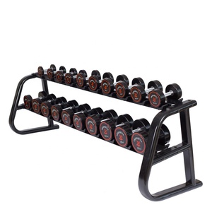 Soporte para Mancuernas de Alta Calidad para Gimnasio, Estante de Almacenamiento de 2 Niveles para 10 Mancuernas Redondas - Product Image 6