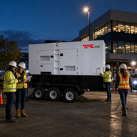 Groupe électrogène diesel monté sur remorque 20kVA 100kVA 200kVA avec système ATS pour la construction et la location