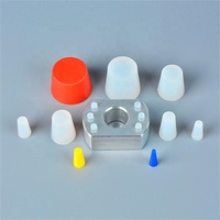 Bouchon conique en caoutchouc silicone transparent résistant aux hautes températures (-40~300°C), dureté 30-80 Shore, tailles M1-M95