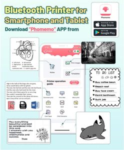 Phomemo M03 <span class=keywords><strong>Imprimante</strong></span> Thermique 53mm 80mm Impression <span class=keywords><strong>Instantanée</strong></span> Téléphones Mobiles Tablette Étude Photos Scrapbooking Portable Autocollant <span class=keywords><strong>Imprimante</strong></span> - Product Image 4