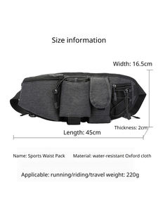 Sac banane d'hydratation pour la course à pied, <span class=keywords><strong>le</strong></span> marathon, <span class=keywords><strong>le</strong></span> sport, <span class=keywords><strong>le</strong></span> cyclisme en extérieur, sacoche pour téléphone multifonctionnelle unisexe avec logo personnalisé - Product Image 5