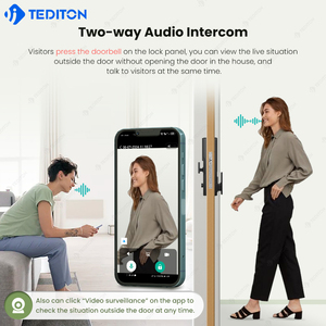 China Wholesale High Quality Smart <strong>Door</strong> Lock Competitive Price Smart Lock With <strong>Doors</strong> Price <strong>Door</strong> Smart Lock With Face Recognition - Product Image 5