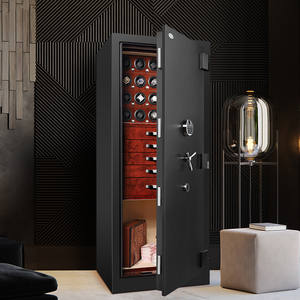 ตู้เก็บนาฬิกาหรู Embers พร้อมระบบหมุนนาฬิกาอัตโนมัติ ตู้เซฟเก็บเครื่องประดับและเงินสด ป้องกันการโจรกรรม พร้อมระบบปลดล็อคด้วยลายนิ้วมือ - Product Image 2