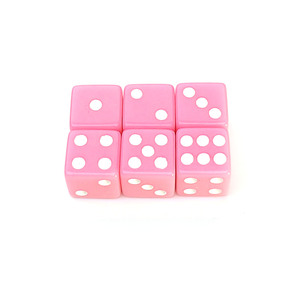 Venta al por Mayor de Fábrica: Dados Acrílicos de Seis Caras, Pequeños, Cuadrados, de 12 mm, para Juegos de Mesa y Cartas - Product Image 5
