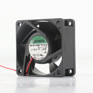 原装Sunon 5V 12V 48V DC24V 2.5W交流EC 6025 60X60X25MM 6CM磁悬浮变频器静音2线PMD2406PTB3-A冷却风扇 - Product Image 1