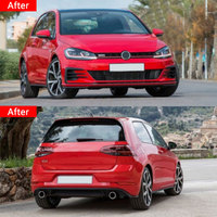 Pièce auto très demandée pour Volkswagen Golf 7 2013-2017 : Kit carrosserie style GTI 7.5 (pare-chocs avant et arrière, diffuseur, jupes latérales, grilles)