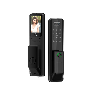 قفل ذكي آمن ومريح يعمل ببصمة الإصبع وكلمة المرور وتقنية RFID ومفتاح وبصمة راحة اليد للمنازل والفيلات وبيوت الإيجار - Product Image 1