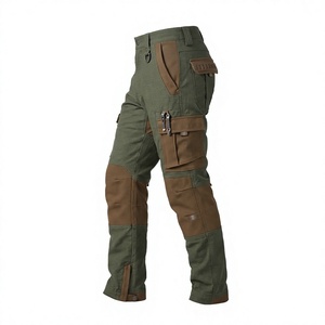 Lightweight Cotton Twill Canvas Casual Workwear <b>Cargo</b> <b>Pants</b> Ripstop Tactical Waterproof <b>Working</b> Trousers Multi Pocket - Product Image 2