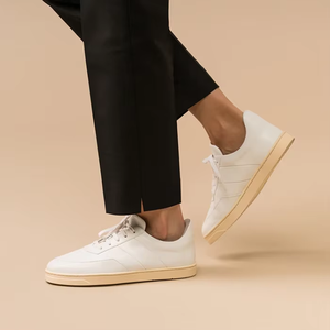 Chaussures de skate plates en gros d'usine pour hommes, chaussures décontractées, chaussures de marche en cuir de vache respirant avec semelle extérieure en caoutchouc - Product Image 5