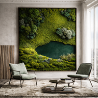 Art mural réaliste en mousse, peintures de plantes artificielles de haute qualité pour la maison, le paysage et la décoration de Pâques