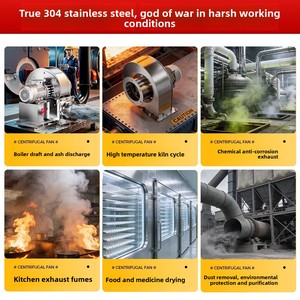 Kipas Sentrifugal <span class=keywords><strong>Motor</strong></span> Tembaga Penuh - Ekstraksi Asap Restoran/Barbekyu Bersertifikat CE/ISO Pesanan Grosir - Product Image 2