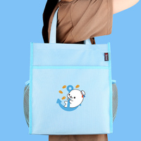 Sac de transport portable pour documents scolaires et de bureau, sac fourre-tout en tissu Oxford avec logo personnalisé, pour transporter des livres, des documents, sac à main pour étudiants