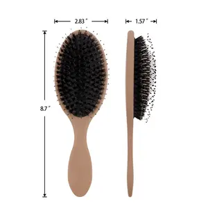 Gloway Professional Haarstyling-Werkzeuge Kunststoff Custom Boar Hard Borste Paddel Haar bürste für Frauen