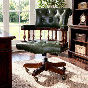 <span class=keywords><strong>Fauteuil</strong></span> <span class=keywords><strong>de</strong></span> <span class=keywords><strong>bureau</strong></span> pivotant en cuir véritable <span class=keywords><strong>de</strong></span> <span class=keywords><strong>style</strong></span> <span class=keywords><strong>Chesterfield</strong></span>, moderne et vintage, réglable, pour <span class=keywords><strong>bureau</strong></span> et salle <span class=keywords><strong>de</strong></span> conférence, <span class=keywords><strong>fauteuil</strong></span> <span class=keywords><strong>de</strong></span> commandant - Product Image 1