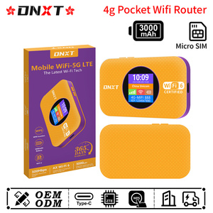 Router Wifi Portátil DNXT 4G, Router Wifi de Bolsillo WiFi6 4G, WPS, 3000mAh, Router Wi-Fi 4G, Modo AP, Wifi de Bolsillo Mtn para Viajes - Product Image 1