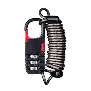 Cerradura de contraseña de cuerda de alambre de acero YH1073, cerradura de contraseña de caja de equipaje, cerradura de contraseña de casco, cerradura de contraseña antirrobo de vehículo eléctrico - Product Image 6