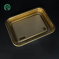 Boîtes en plastique PET jetables de qualité alimentaire avec couvercle pour emballage de bento, de viande, de collations, livraison et plats à emporter