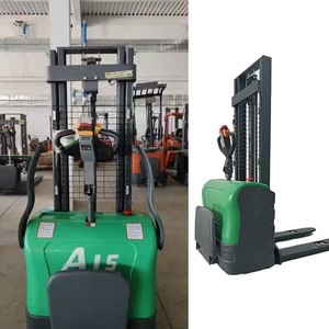 JIN YANG HU carretilla elevadora eléctrica de doble alcance apilador de tijera telescópica <span class=keywords><strong>walkie</strong></span> apilador - Product Image 4