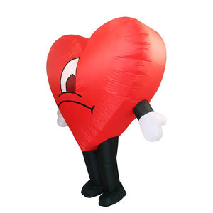 Costume gonflable Cœur Rouge pour la Saint-Valentin, Noël, Halloween, Fête costumée, Cosplay, Déguisement de mascotte, Combinaison gonflable - Product Image 4