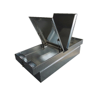 Boîte à outils personnalisée en aluminium pour l'industrie de la couverture de renard pour le plateau Ute et la boîte à outils Sliver Gull Wing avec revêtement en poudre