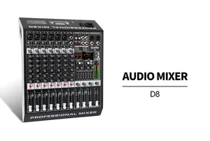 Mezclador de consola de audio OKSN Conexión USB Consola mezcladora de audio profesional digital