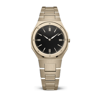 Montre-bracelet de luxe à quartz pour femme, plaquée or, élégante, prix de gros, fabrication 2025, vente chaude