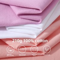ODM/OEM Klantgericht Zomer 210g Zuiver Katoen Unisex Kinderen Korte Mouw Ademend T-Shirt Effen Kleur Hals Veelzijdig Klasuniform