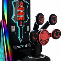 Machine de boxe interactive multi-volets avec système de notation pour l'entraînement de la force