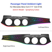 Lumière ambiante pour le panneau passager pour Mercedes-Benz CLA C117 GLA X156, lumière décorative intérieure multicolores Symphony RGB