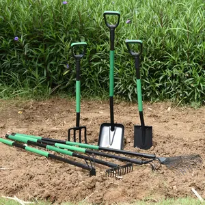 도매 중국 하이 퀄리티 탄소강 정원 조경 정원 활 포크 굴착 괭이 스페이드 도구