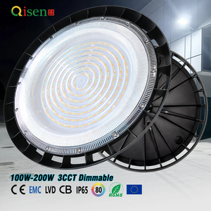 Lámpara <span class=keywords><strong>LED</strong></span> de Alta Bahía de Grado Comercial, Estándares de la UE CE EMC CB, PF≥0.9, 100W/150W/200W, 3CCT, Regulable, Chip Lumileds, IP65 Impermeable - Product Image 1